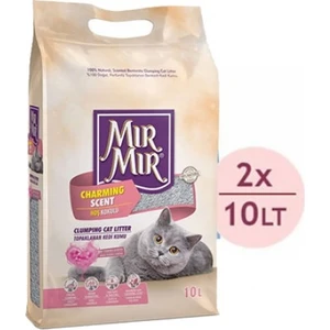 Mır Mır Bebek Pudralı Topaklanan Kedi Kumu 2 X 10 Lt