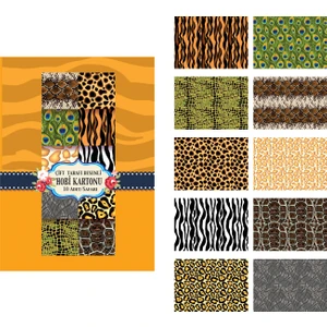K.Color 10Lu Dosyalı Çift Taraf.Hobi Kar.Safari
