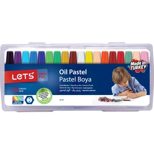 Lets 18 Renk Pastel Boya Plastik Çantalı