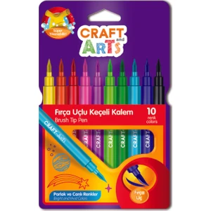 Craft And Arts Keçeli Fırça Uçlu 10'Lu