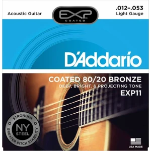 EXP11 Light Coated 80/20 Akustik Gitar Teli (12-53)