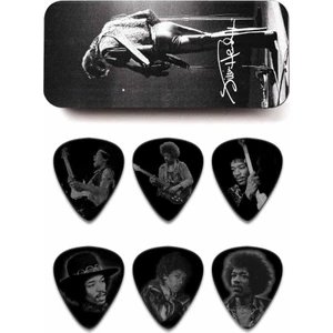 Jim Dunlop Jimi Hendrix Silver Portrait 6lı Pena Seti (Medium)