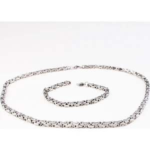 5121-SET Erkek Çelik Kolye Bileklik Set