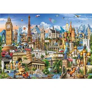 Puzzle 2000 Parça Avrupa Yerler 17697