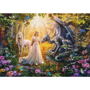 Puzzle 1500 Parça Ejderha Prenses ve At 17696