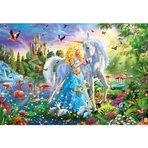 Puzzle 1000 Parça Prenses ve Tek Boynuz 17654