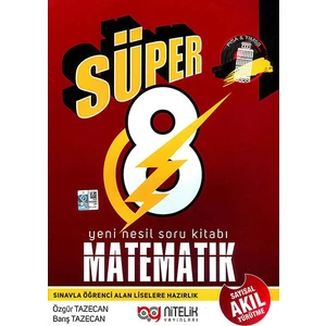 Nitelik Yayınları 8. Sınıf Süper Matematik Soru Kitabı - Özgür Tezecan
