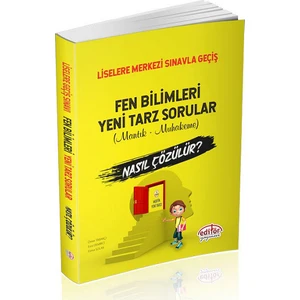 Editör Yayınları LGS Fen Bilimleri Yeni Tarz Sorular Mantık - Muhakeme Nasıl Çözülür