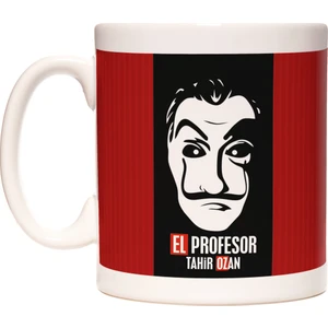 Salvador Dali Maske Tasarımlı Kişiye İsme Özel Kupa Bardak