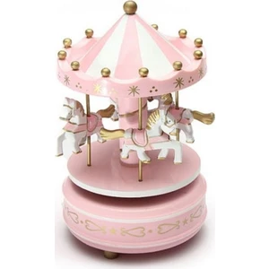 İkbal Home  Atlı Karınca Müzik Kutusu Pembe
