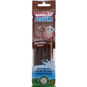 Quick Milk Pipet İçinde Çikolata Aromalı Şekerleme 5li Paket