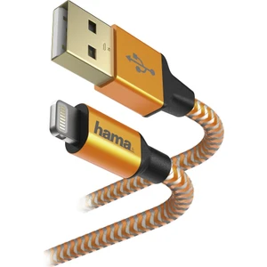iPhone Uyumlu Lightning USB Kablo “Reflective" 1.5m Turuncu