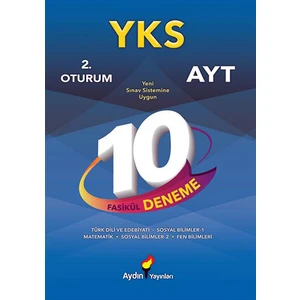 Aydın Yayınları AYT 10 Fasikül Deneme Sınavı