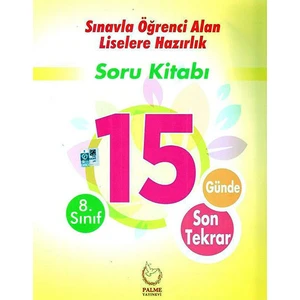 Palme Yayıncılık 8. Sınıf LGS Tüm Dersler 15 Günde Son Tekrar