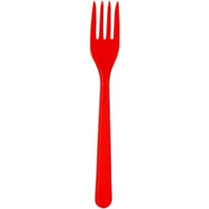 Kırmızı Plastik Çatal