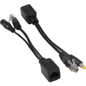 4252 Ip Kamera Kablosu Poe Set Ethernet Adaptör Güç Power Kablosu