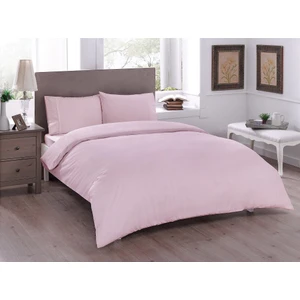 Ranforce Tek Kişilik Nevresim Takımı Basic Pembe