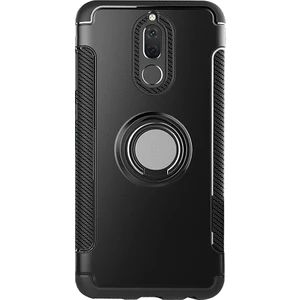 Huawei Mate 10 Lite Yüzük Standlı Armor Silikon Kılıf + Tempered Cam