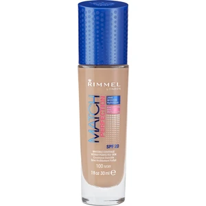 Rimmel London Match Perfection Fondöten 100 Ivory - Doğal Görünüm, Hafif ve Orta Kapatıcılık, SPF 20 ile Koruma
