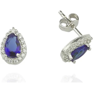 Gümüş Damla Anturaj Küpe