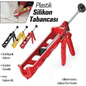 Plastik Kırmızı Silikon Tabancası Sgs273 (1 Adet)