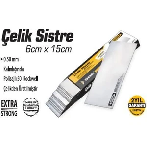 Çelik Sistre 6Cm*15Cm Sgs409 (1 Adet)