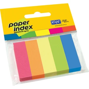 Kağit index 15X50Mm 5 Renk X 100 Sy 1550