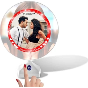 Dokunmatik Sihirli Ayna Led Işıklı Fotoğraf Çerçevesi