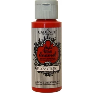 Fırınlanabilir Enamel Cam - Seramik Ve Porselen Boyası 372 - Çilek Kırmızı 59 Ml