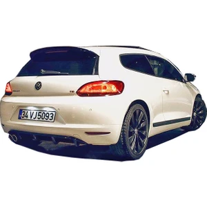 Paşa Tuning Volkswagen Scirocco 2009 - 2014 Arka Tampon Eki - Difüzör (Plastik)