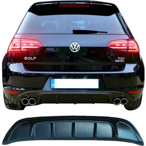 Paşa Tuning Volkswagen Golf 7 2012 - 2016 Arka Tampon Eki - Difüzör (Plastik)