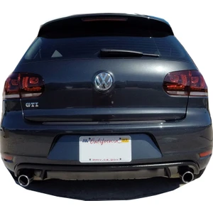 Paşa Tuning Volkswagen Golf 6 2009 - 2012 GTI Arka Tampon Eki - Difüzör (Plastik)