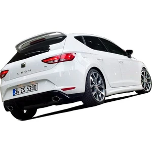 Paşa Tuning Seat Leon MK3 - 5F 2013 - 2016 Style Arka Tampon Eki - Difüzör (Plastik)