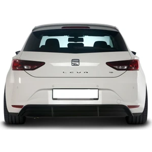 Paşa Tuning Seat Leon MK3 - 5F 2013 - 2016 Style Uyumlu Arka Tampon Eki - Difüzör (Plastik)