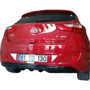 Paşa Tuning Hyundai İ30 2011 - 2016 Arka Tampon Eki - Difüzör (Plastik)