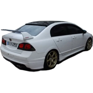 Paşa Tuning Honda Civic FD6 2006 - 2011 Mugen Arka Tampon Eki - Difüzör (Plastik)