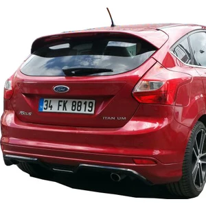 Paşa Tuning Ford Focus 3 HB 2012 - 2014 Arka Tampon Eki - Difüzör (Plastik)
