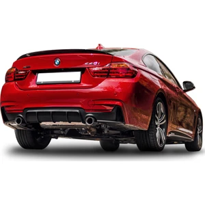 Paşa Tuning Bmw 4 Serisi F32 F33 F36 M Perfomance Sağ-Sol Tek Arka Tampon Eki - Difüzör (Plastik)