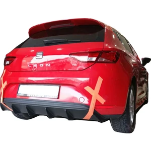 Seat Leon MK3 5F 2013 - 2016 Style Custom Arka Tampon Eki - Difüzör  (Plastik)
