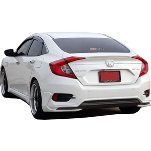 Paşa Tuning Honda Civic FC5 2016 Sonrası Turbo Arka Tampon Eki - Difüzör (Plastik)