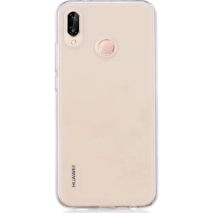 Huawei P20 Lite Kılıf Transparent Soft Beyaz
