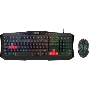 KMX-88 Oyuncu USB Kablolu Q Klavye Mouse Set - Siyah
