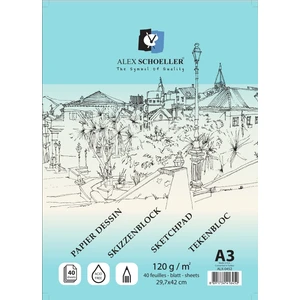 Alex Schoeller Eskiz A3 120 Gr Spiralli 40Yaprak Alx -0452