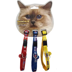 Eurocat Bayrak Desenli Çıngıraklı Kedi Boyun Tasması 3'lü