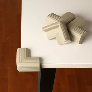 4 Adet Köşe Koruyucu Yastık Saf Kauçuk Masa Sehpa Kenar Köşe Koruyucu Çocuk Bebek Emniyet Koruma