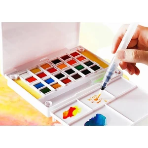 24 Renk Tablet Sulu Boya + Fırça
