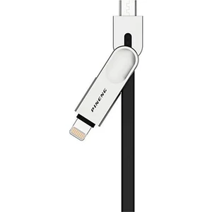 PN-307 Lightning ve Micro USB Siyah Kablosu