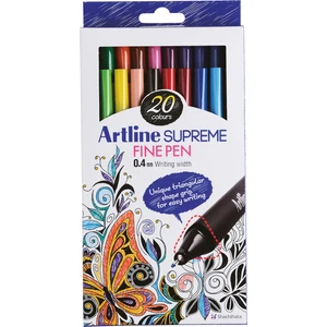 Supreme Fine Pen Assorted Box (20Pcs)