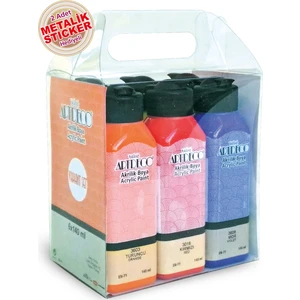 Akrilik Boya Seti 6X140Ml Vintage