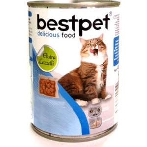 Pet Jöle İçinde Parça Etli Somonlu Konserve Yetişkin Kedi Maması 415 gr